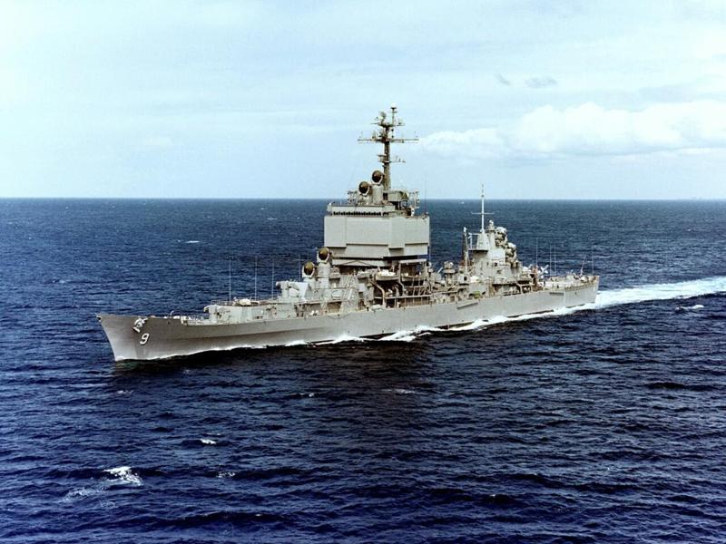 US Nuclear Guided Missile Cruiser USS Long Beach (CGN-9)