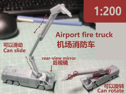 1:200 airport fire truck