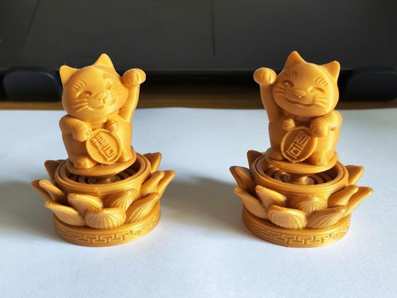 Continuous Good Fortune - Continuous Wealth - Lucky Beckoning Cat