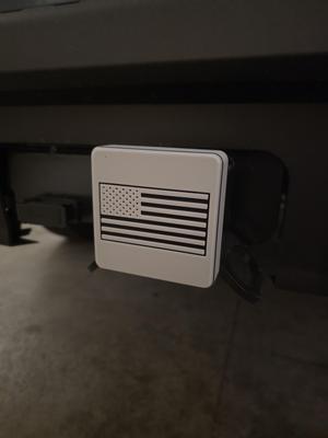 US Flag Ford Maverick Hitch Cover