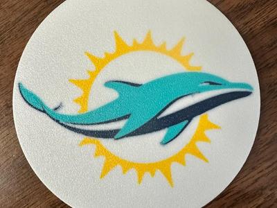 Miami Dolphins Coaster Set
