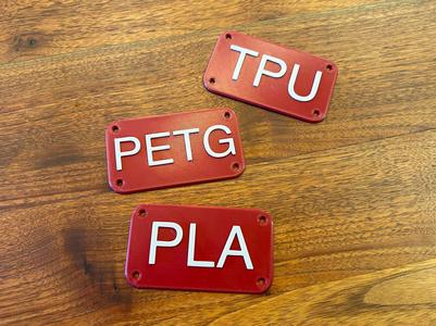 Filament Organization Nameplates/Labels