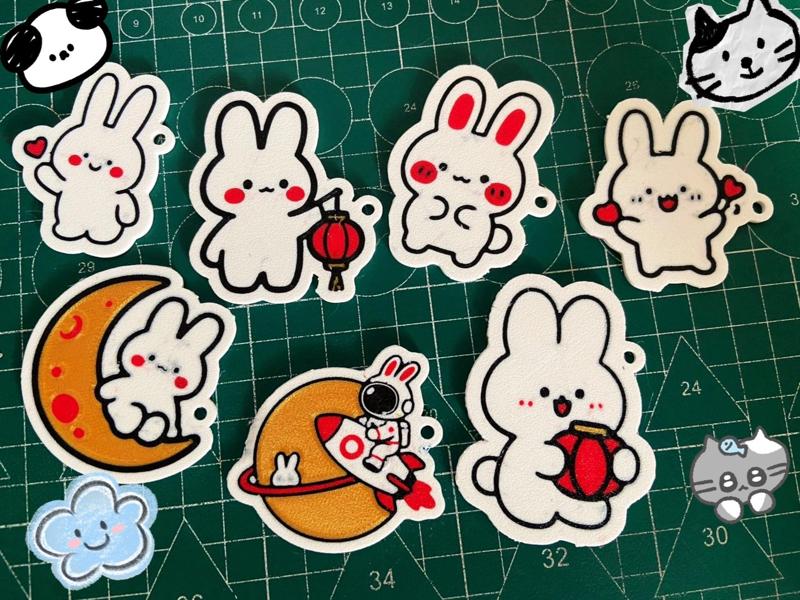 Rabbit - Refrigerator Magnet - Keychain - V2.0