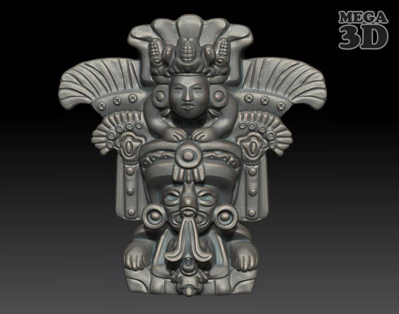 Ancient Mayan Statue 03 241231