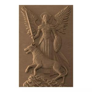 Angel warrior - STL file CNC woodcarving