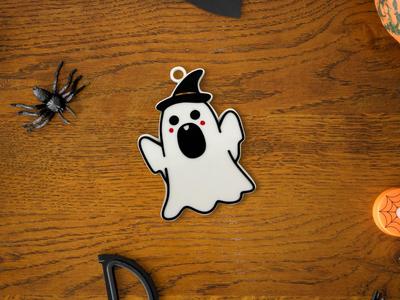 Screaming Witch Ghost Keychain