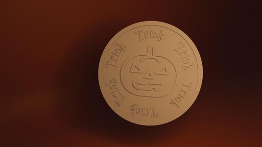 Halloween Trick or Treat coin/token