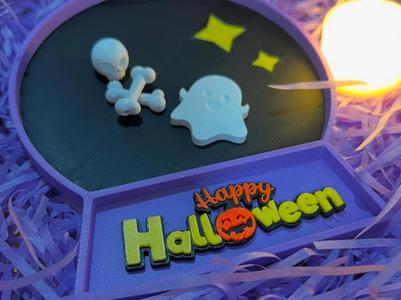 Halloween sign & flag