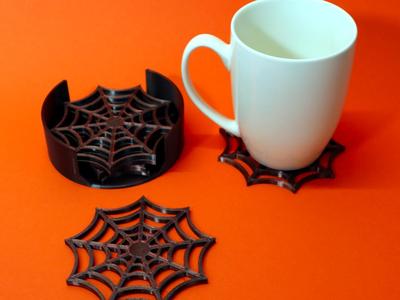 Spider web coaster