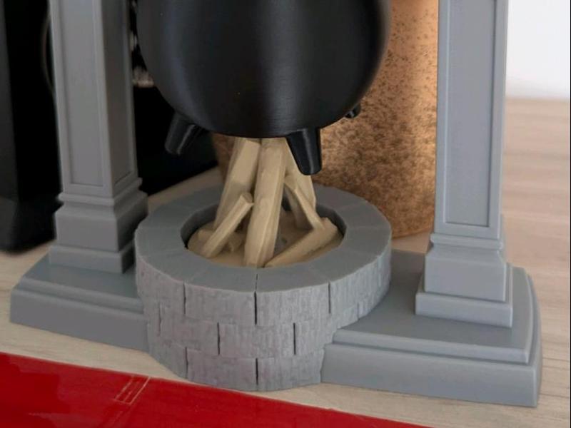 chimenea para caldero de halloween