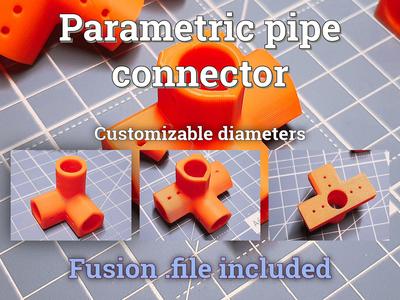 Parametric pipe connector