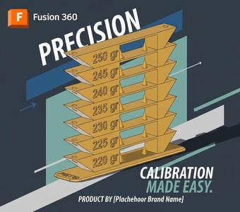 Temperature tower | 3mf & Fusion 360 model so you can adapt it