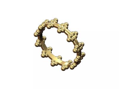 Triple Crown bead fashion band US sizes 6to9