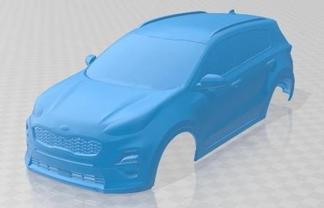Kia Sportage GT line 2018 Printable Body Car