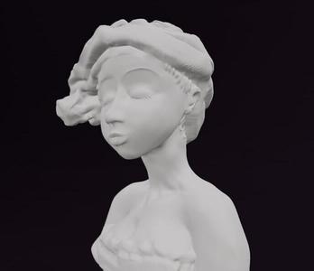 Bust height African goddess Oxum ( Òṣun )