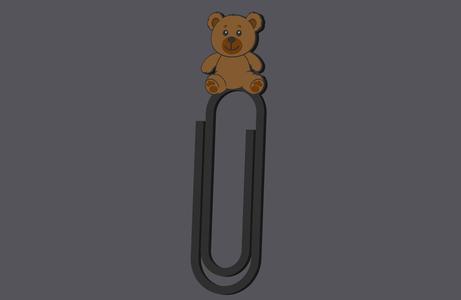Teddy Bear - Paperclip