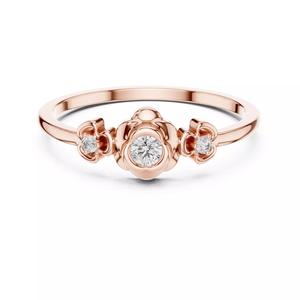 Three Round Cut Diamond Engagement Wedding Ring 3DM STL Video