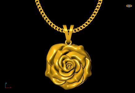 Rose charm 20mm