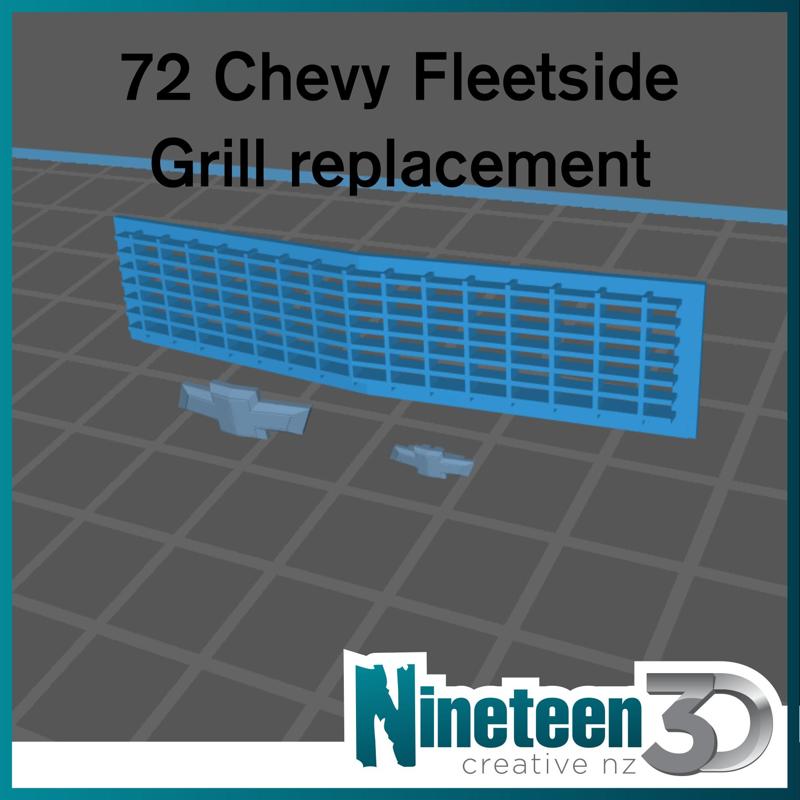 72 Chevy Fleetside Grill Replacement