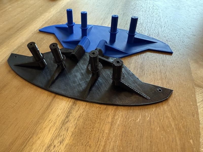 HPI WR8 Subaru front bumper undertray V2