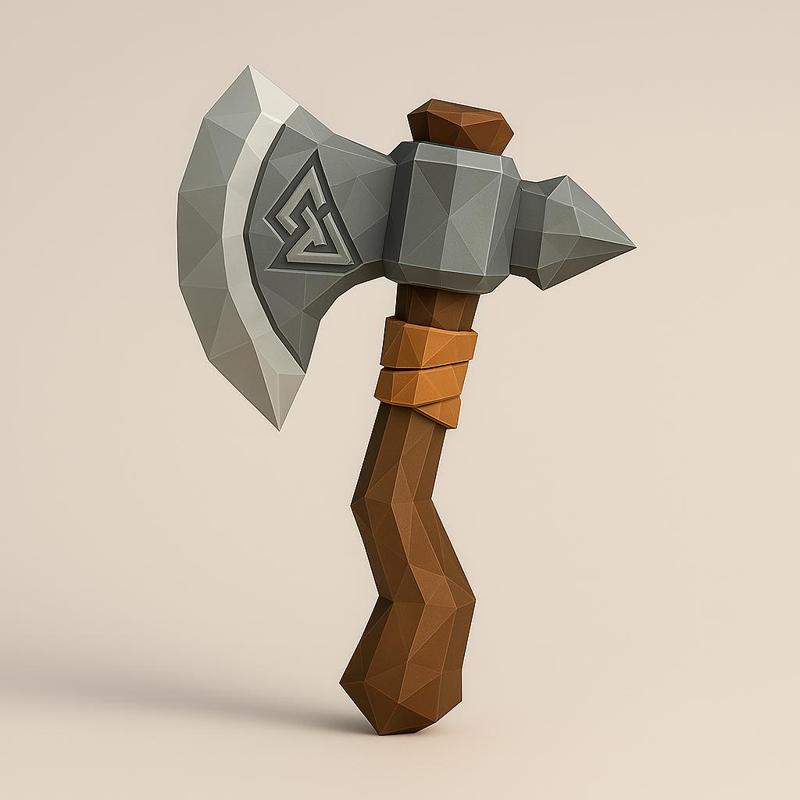Polygonal Viking Axe