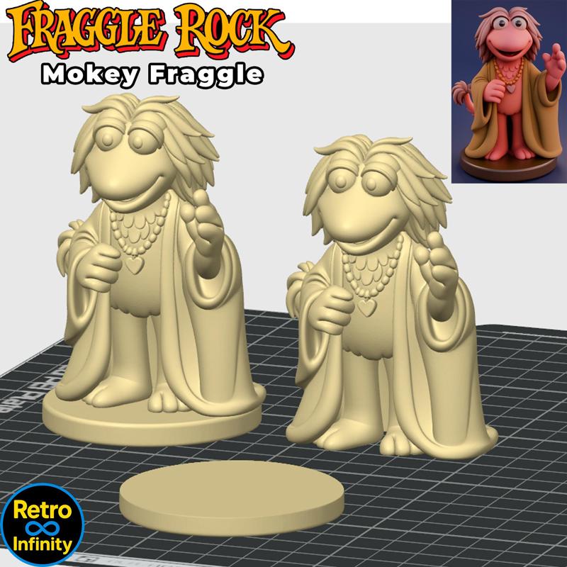 Mokey - Fraggle Rock 3D figure Retro Infinity style (90mm) : vinyl collectible