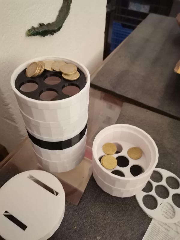 coin sifter, HUCHA international.