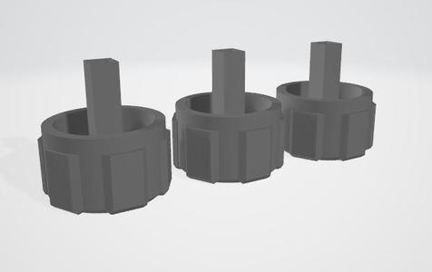 00-06 first gen Toyota Tundra Climate Control Knobs