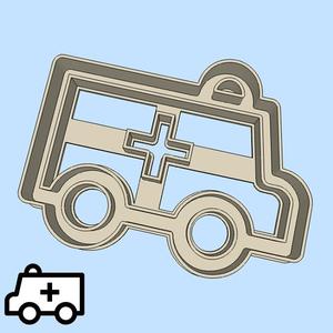 Science and technology cookie cutters - ambulance car (style 1)