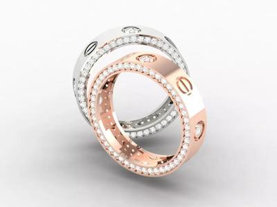 Solitaire Wedding Engagement Women Ring 3D print model