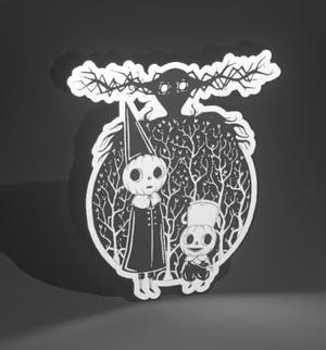 Over the Garden Wall lightbox / más allá del jardín caja de luz