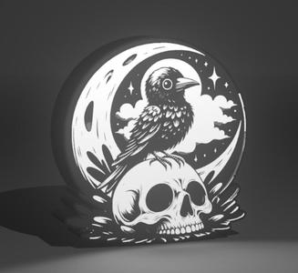 Raven lightbox / raven light box