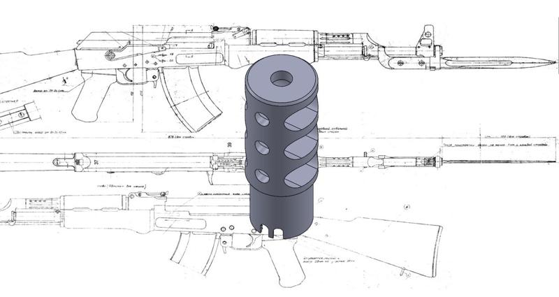 Random Muzzle Brake (M24x1,5RH)