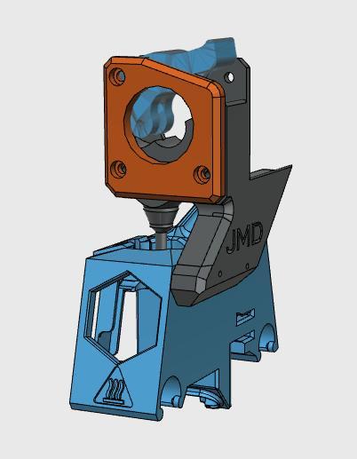 Extruder on DE200 print head