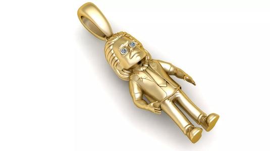 GENTLEMEN PENDANT 3D PRINTABLE MODEL