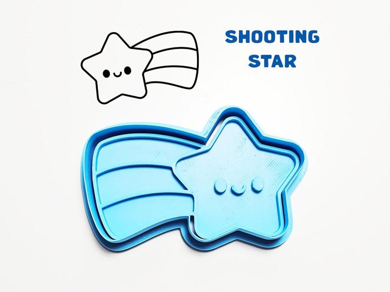 Shooting Star Cookie Cutter / Stamp