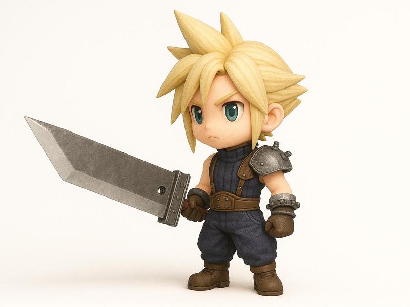 Cloud Chibi - Final Fantasy 7