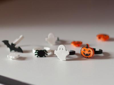 Parametric Halloween Rings for kids and adults