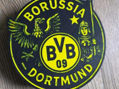 BVB Borussia Dortmund Logo in Vintage Style