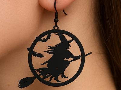 Halloween Ohrring "Hexe"