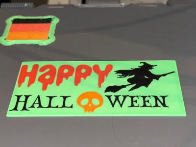 Happy Halloween Sign / Card