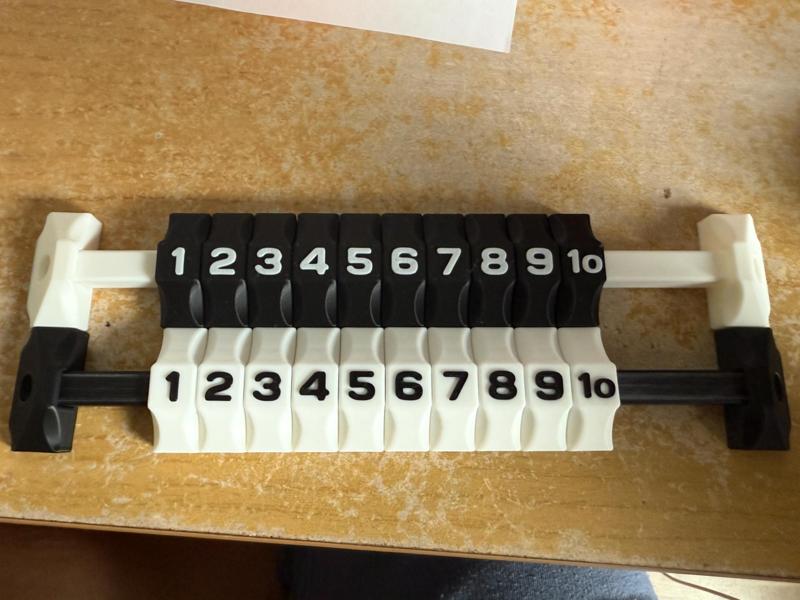 Tabletop football / foosball counter