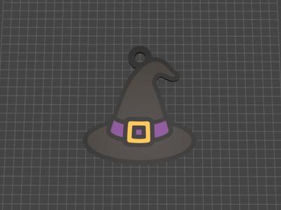 Witch Hat Keychain Charm – 3D Printing Model