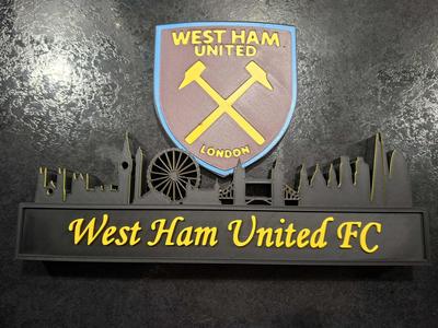 West ham United FC with skyline display! 