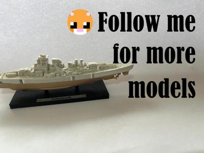 Bismark boat model