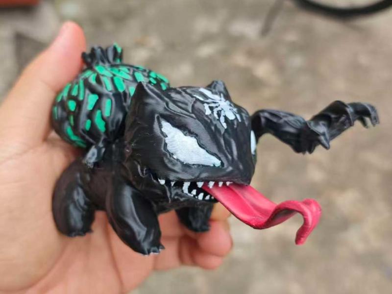 Bulbasaur--Venom Version (Colored with markers)