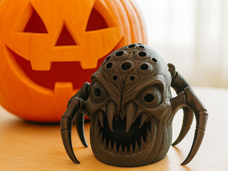 Scary Spider Head Halloween lantern