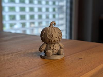 Pumpkin Stitch Doll | Cute Halloween Figurine
