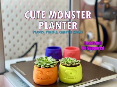 Cute Monster Planter – Now without legs + Cyclops!