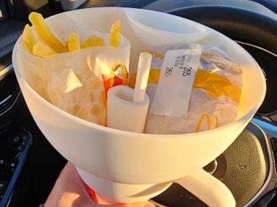 McDonald’s Food Cup McDrive Meals Snack Car Holder